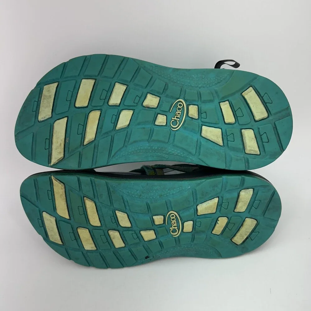 Chaco Sandals Shoes Kids Size 5 Green Strappy Hiking Water Outdoor Sport